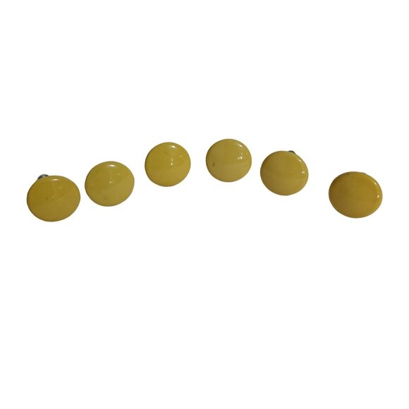 Accents Ceramic Knob Yellow Drawer Pulls Door Dresser Set Of